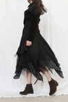 Marc Le Bihan 2590 Collection of Triple Tulle Silk Skirts Handmade in France MLB-2590-HEI Black